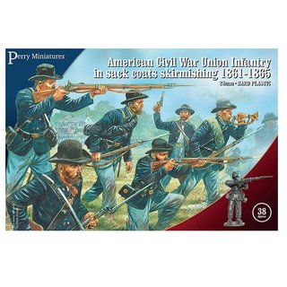 American Civil War Union Infantry in sack coats skirmishing 1861-65