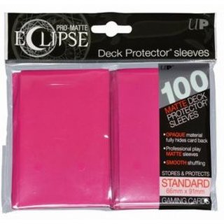 UP - Standard Sleeves - PRO-Matte Eclipse - Hot Pink (100 Sleeves)