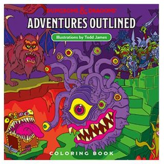 D&D Adventures - Outlined Coloring Book