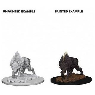 Pathfinder Deep Cuts Unpainted Miniatures - Dire Wolf 
