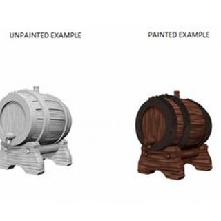 WizKids Deep Cuts Unpainted Miniatures - Keg Barrels 