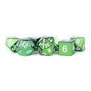 Green with White Numbers 16mm Polyhedral Dice Set