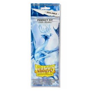Dragon Shield Standard Perfect Fit Sealable Sleeves - Clear (100 Sleeves)