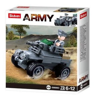 WWII - Mini-Set Panzerfahrzeug (78 Teile) [B0680C]