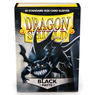 Dragon Shield Matte: Schwarz (60 Stück)