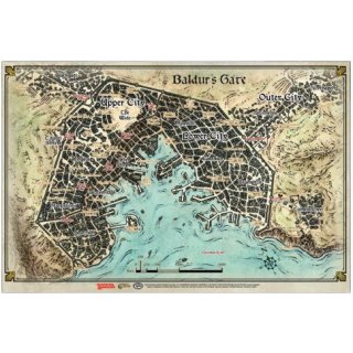 D&D: Baldurs Gate - Map (23 x 17)