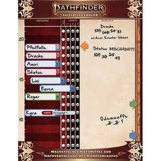Pathfinder 2. Edition Initiativezähler (Combat Pad)