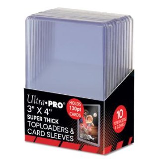 3" X 4" Super Thick 130PT Toploader with Thick Card Sleeves