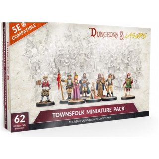 Dungeons & Lasers - Townsfolk Minature Pack - EN