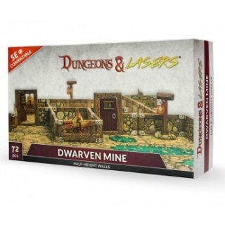 Dungeons & Lasers - Dwarven Mine Half-Height Walls - EN