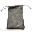 Würfelbeutel: PU-Leather-Bag Grey