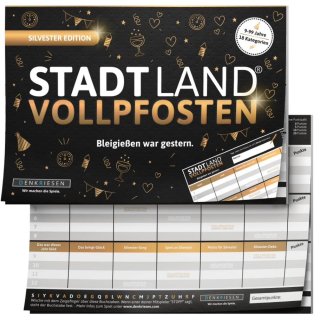 STADT LAND VOLLPFOSTEN – SILVESTER EDITION (DinA5-Format)