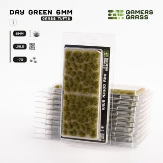 Dry Green 6mm Tufts Wild