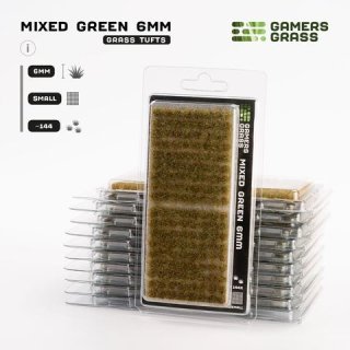 Mixed Green 6mm Tufts Small