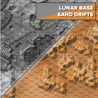 BattleTech Neoprene BattleMat Alien Worlds Lunar Base/Sand Drifts Reprint