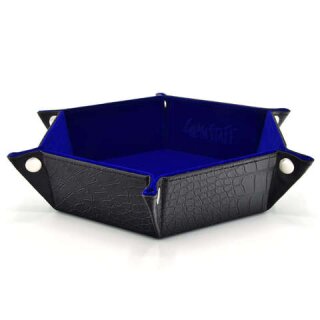 CritStones Foldable Dice Tray - Dragon Skin Edition - Blue