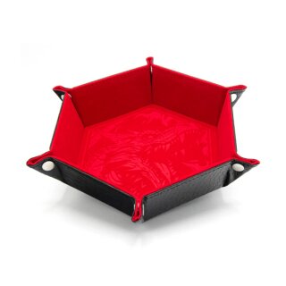 CritStones Foldable Dice Tray - Dragon Skin Edition - Red
