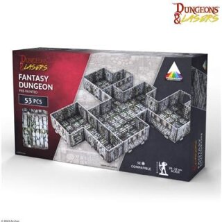 Dungeons & Lasers PrismaCast - Fantasy Dungeon: Pre-Painted