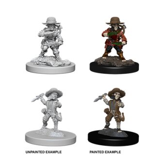 Pathfinder Battles Deep Cuts Unpainted Miniatures - Male Halfling Rogue