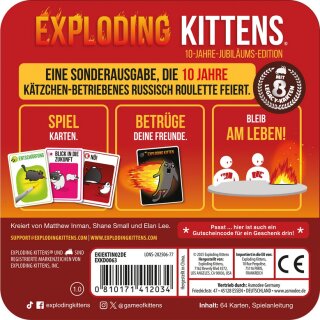 Exploding Kittens - 10 Jahre Jubiläums-Edition (Tin Box)