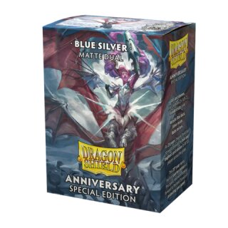 DS100 - Dual Matte Sleeves - Cobalt & Silver