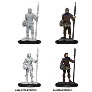 Wizkids Deep Cuts Unpainted Miniatures: Guards
