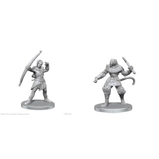 Pathfinder Battles Deep Cuts: Elf Hunter & Catfolk Bandit