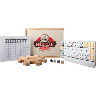 Mexican Train Dominio (Holzbox) DE