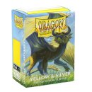 DS100 - Dual Matte Sleeves - Yellow & Silver