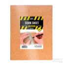 AK Interactive: CORK SHEETS - FINE GRAINED / LAMINAS...