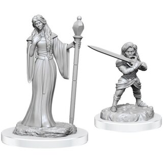 Critical Role Minis W03 Human Wizard Female & Halfling Holy Warrior MOQ2