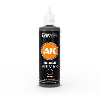 AK Interactive: Black Primer 100 ml 3GEN