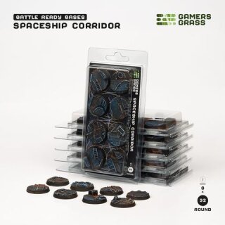 Spaceship Corridor - Round 32mm (x8)